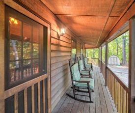 Private Ellijay Cabin with Deck, Fire Pit and Amenities