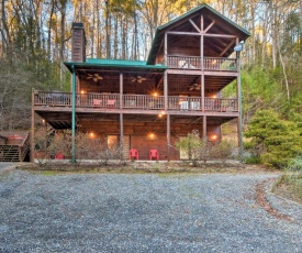 Riverfront Rosewater Cabin with Hot Tub, Game Room!