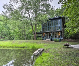 Charming and Secluded Cabin with Fire Pit and Porch