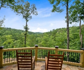 Elegant Forest Escape with Hot Tub, Views and More