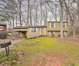 Quiet and Convenient Home 6 Mi to Stone Mtn!