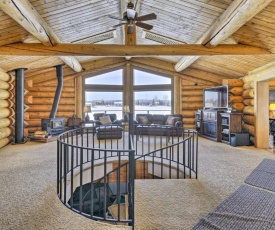 Fairbanks Log Cabin with Waterfront Deck and Views!