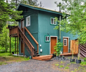 Peaceful, Quiet Seward Apt with Back Yard and Mtn Views