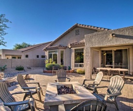 Modern Resort-Style Home with Fire Pit and Yard