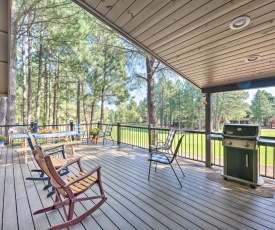 Dog-Friendly Home with Deck on Pinetop Lakes Course!