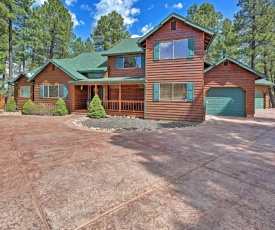 Spacious Pinetop Home with Back Yard and Fire Pit