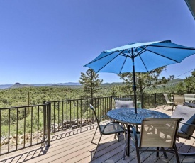 Prescott Hideaway with Deck, Sauna and Mountain Views!