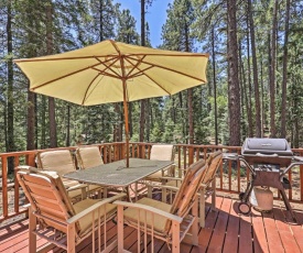 Wooded Prescott Cabin with Private Deck and Grill!