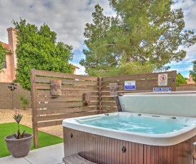 Fenced Hot Tub and BBQ Oasis Modern Scottsdale Home