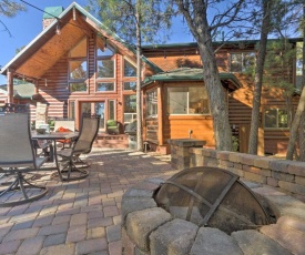 Show Low Cabin with Fire Pit, Game Room and BBQ!