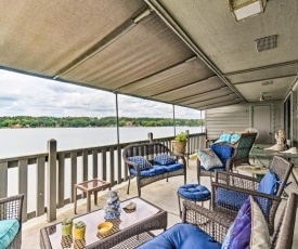 Lakefront Hot Springs Condo with Dock and Balcony