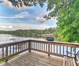 Lakefront Hot Springs Home with 2 Swim Docks!