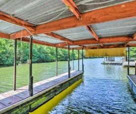 Waterfront Hot Springs Cabin with Deck and Private Dock