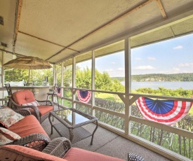 Waterfront Rogers Abode with Private Deck and Hot Tub!