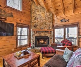 Mtn Top Cabin with Lake View, Games and Hot Tub!