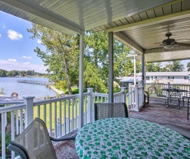 Fishermans Lakefront Home with Boat Lift and Deck!